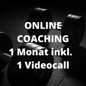 Online Coaching - 1 Monat inkl. 1x 45 Min. Videocall